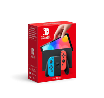 Nintendo Switch OLED model With Neon Red & Neon Blue Joy-Con