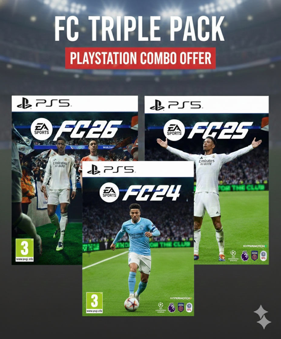 FC 24+FC25+FC26 COMBO OFFER PS5/PS4 (DIGITAL GAME)