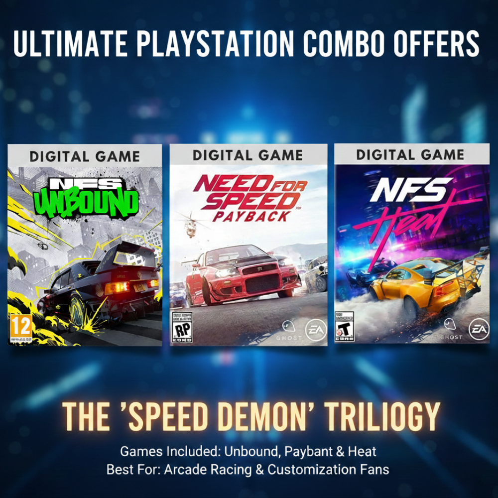 NEED FOR SPEED PAYBACK+HEAT+UNBOUND COMBO PS5/PS4 (DIGITAL GAME)